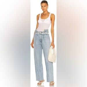 (NWT) AGOLDE Pierced Angled Denim Wide-Leg Jeans Size 24